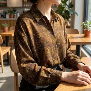 Viscoză RAYON POPLIN Flow design A