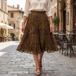 Viscoză RAYON POPLIN Flow design A