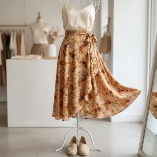 Viscoză RAYON POPLIN Flower sea design E