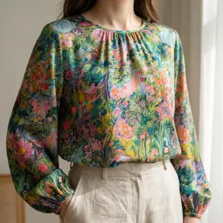 Viscoză RAYON POPLIN Eve design B