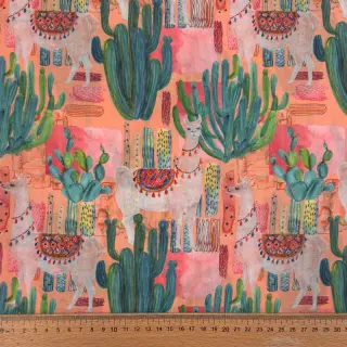 Țesătură din bumbac VOILE Llama digital print