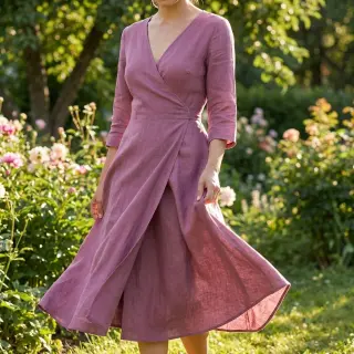 Viscoză cu in WASHED mauve