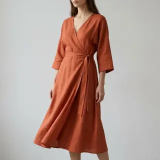 Viscoză cu in WASHED terracotta