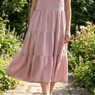 Viscoză cu in WASHED old rose