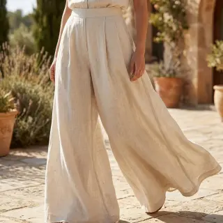 Viscoză cu in WASHED light beige