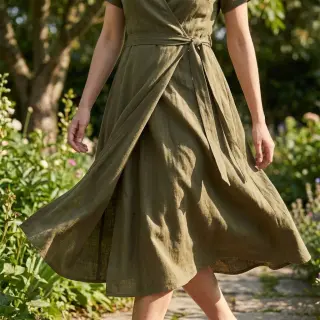 Viscoză cu in WASHED olive