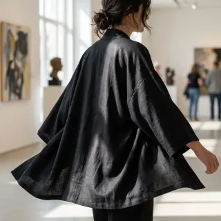 Viscoză cu in WASHED black
