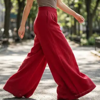 Viscoză cu in WASHED dark red