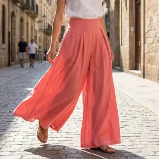 Viscoză cu in WASHED coral