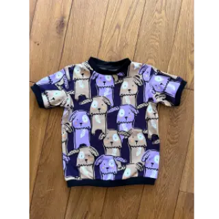 Tricot Funny dogs dark purple