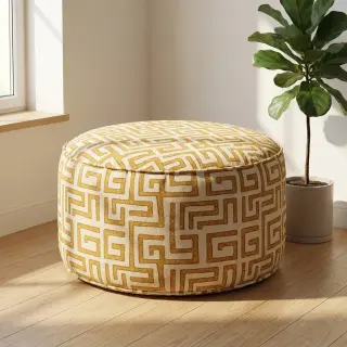 Țesătură decorativă RAFFIA ocre