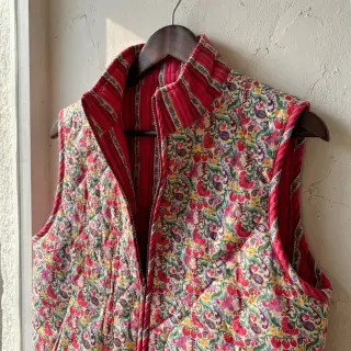 Țesătură din bumbac VOILE STEPPED Paisley flowers white digital print