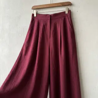 Viscoză cu in WASHED wine red