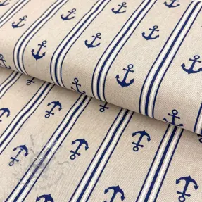Țesătură decorativă Linenlook Stripe Maritime