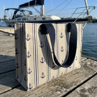 Țesătură decorativă Linenlook Stripe Maritime