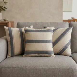 Țesătură decorativă DOBBY Stripe RIVIERA LARGE blue