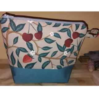 Țesătură decorativă Linenlook Strawberry Cherry