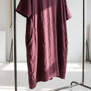 In prespălat STONEWASHED PREMIUM bordeaux