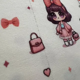 Tricot Dolls white digital print 2nd class