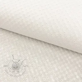 Țesătură din bumbac EMBROIDERY Daniela white