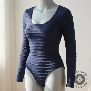 Tricot RUFFLES navy