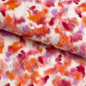 Țesătură din bumbac EMBROIDERY Paint brush design A