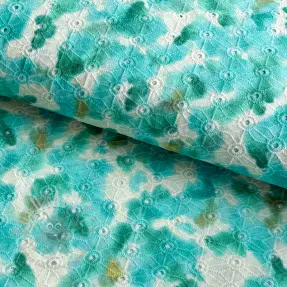 Țesătură din bumbac EMBROIDERY Paint brush design B