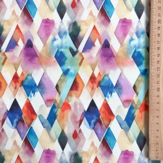 Țesătură din bumbac SATIN STRETCH Irregular diamonds design B
