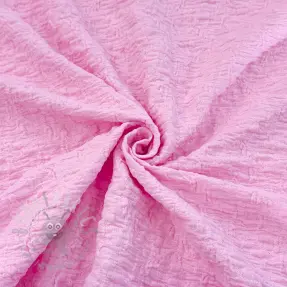 Țesătură din bumbac SMOGGED EMBROIDERY light pink