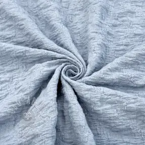 Țesătură din bumbac SMOGGED EMBROIDERY baby blue