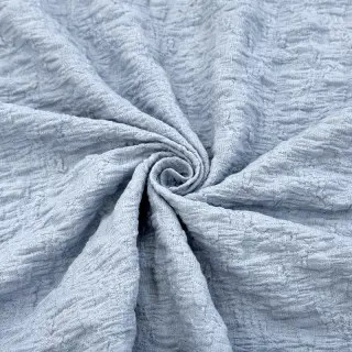 Țesătură din bumbac SMOGGED EMBROIDERY baby blue