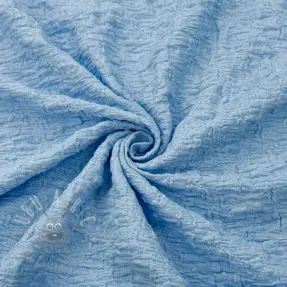 Țesătură din bumbac SMOGGED EMBROIDERY light blue