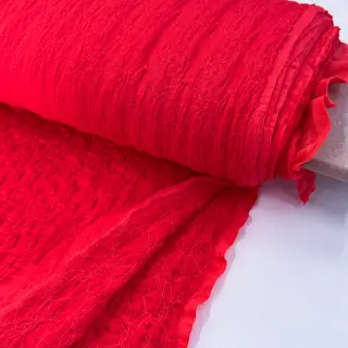 Țesătură din bumbac SMOGGED EMBROIDERY peach