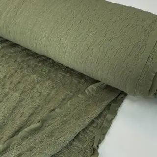 Țesătură din bumbac SMOGGED EMBROIDERY army green