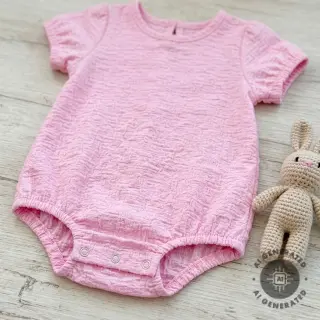 Țesătură din bumbac SMOGGED EMBROIDERY light pink