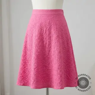 Țesătură din bumbac SMOGGED EMBROIDERY fuchsia