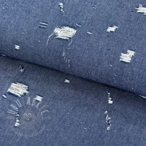 JEANS DENIM 6 OZ Big Holes blue
