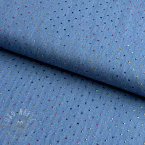 JEANS DENIM 3,8 OZ Drops Metallic blue