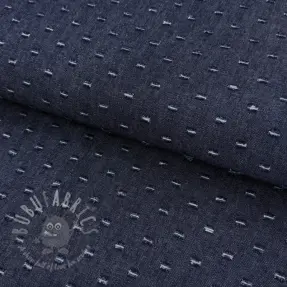 JEANS DENIM 6 OZ Small Holes dark blue
