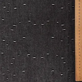 JEANS DENIM 6 OZ Uneven Small Holes black