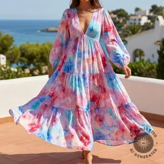 Viscoză SATIN Blurricio design C