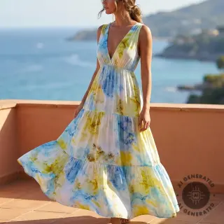 Viscoză SATIN Blurricio design B
