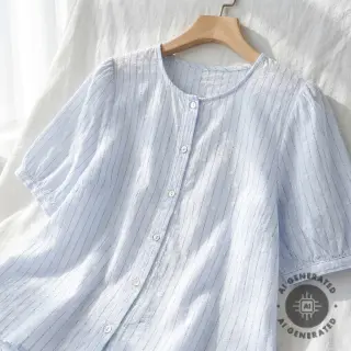 Țesătură din bumbac EMBROIDERY Flowstripe