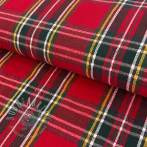 Țesătură decorativă Ecossais rouge vert