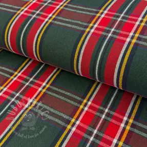 Țesătură decorativă Ecossais vert rouge