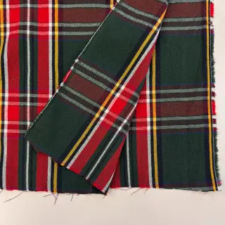 Țesătură decorativă Ecossais vert rouge