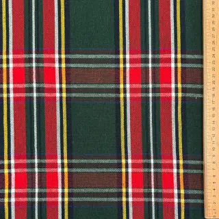 Țesătură decorativă Ecossais vert rouge
