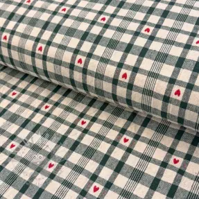 Țesătură decorativă jacquard Ollon vert rouge