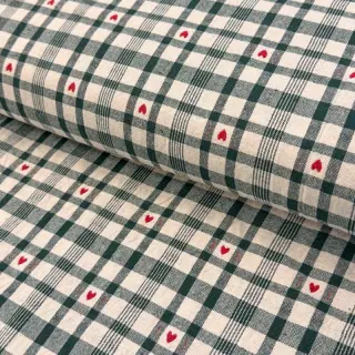 Țesătură decorativă jacquard Ollon vert rouge