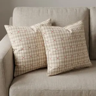 Țesătură decorativă jacquard Ollon ficelle rouge